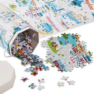 Walt Disney World 50th Anniversary Magic Kingdom Map 1000-Piece Puzzle