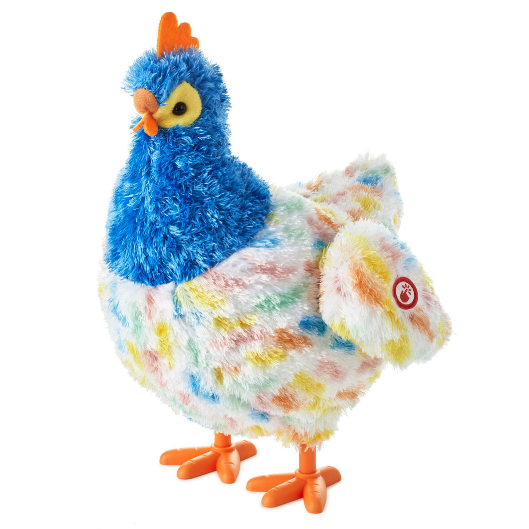 Rockin' Springtime Egg-Laying Hen Singing Stuffed Animal With Motion, 12
