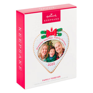 Family Forever Cookie 2022 Photo Frame Ornament