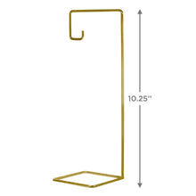 Load image into Gallery viewer, Geometric Gold-Tone Metal Ornament Display Stand
