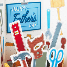 Load image into Gallery viewer, Great Dad Toolbox 3D Pop-Up Father&#39;s Day Card

