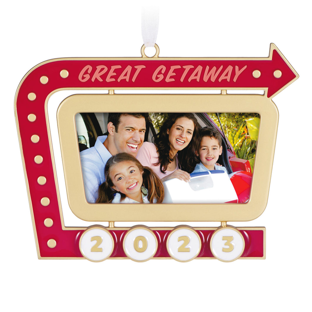 Great Getaway 2023 Metal Photo Frame Ornament