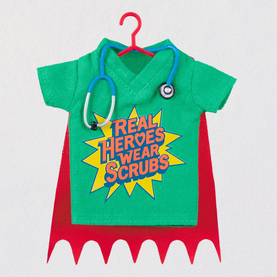 Healthcare Hero Scrubs Fabric Ornament