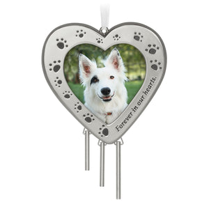 Forever in Our Hearts Metal Photo Frame Pet Memorial Ornament