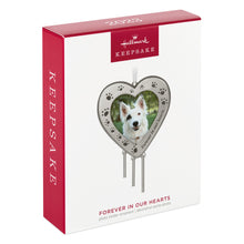 Load image into Gallery viewer, Forever in Our Hearts Metal Photo Frame Pet Memorial Ornament

