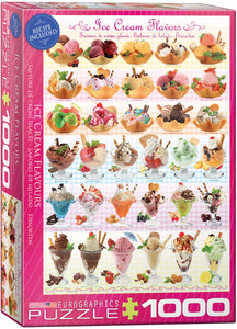 Ice Cream Flavours - 1000 Piece Puzzle by EuroGraphics - Hallmark Timmins