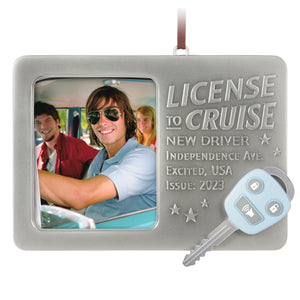 License to Cruise 2023 Metal Photo Frame Ornament