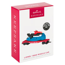 Load image into Gallery viewer, Lionel® 6650 Missile Car Metal Ornament
