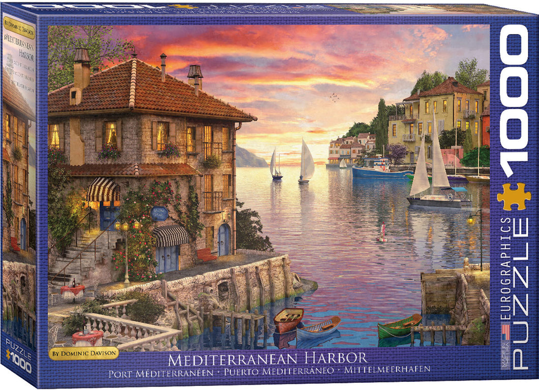 Mediterranean Harbor - 1000 Piece Puzzle by EuroGraphics - Hallmark Timmins