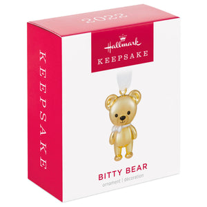 Mini Bitty Bear Metal Ornament, 1"
