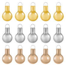 Load image into Gallery viewer, Mini Elegant Gold, Champagne and Silver Glass Ornaments, Set of 15
