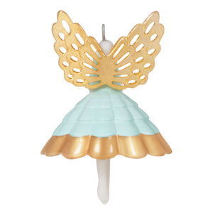 Mini Little Angel With Heart Porcelain and Metal Ornament, 1.5"