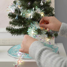 Load image into Gallery viewer, Miniature Decorative Tinsel Christmas String Lights, 9.5&#39;
