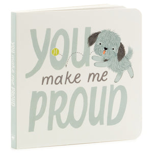 MopTops Shaggy Dog Stuffed Animal With You Make Me Proud Board Book