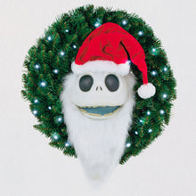 Load image into Gallery viewer, Disney Tim Burton&#39;s The Nightmare Before Christmas Jack Skellington Wreath With Light, Sound and Motion, 24&quot;
