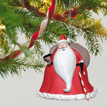 Load image into Gallery viewer, Disney Tim Burton&#39;s The Nightmare Before Christmas Collection Santa Claus Ornament With Light and Sound

