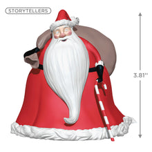 Load image into Gallery viewer, Disney Tim Burton&#39;s The Nightmare Before Christmas Collection Santa Claus Ornament With Light and Sound
