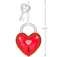 Load image into Gallery viewer, Our Anniversary Lock and Key 2022 Metal Ornament
