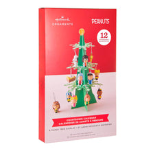 Load image into Gallery viewer, Peanuts® Nativity Countdown Calendar Miniature Christmas Tree Set With 12 Mini Hallmark Ornaments
