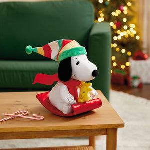 Peanuts® Sledding Snoopy and Woodstock Musical Plush With Motion, 10"