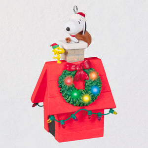 The Peanuts® Gang Up On the Housetop Musical Ornament With Light