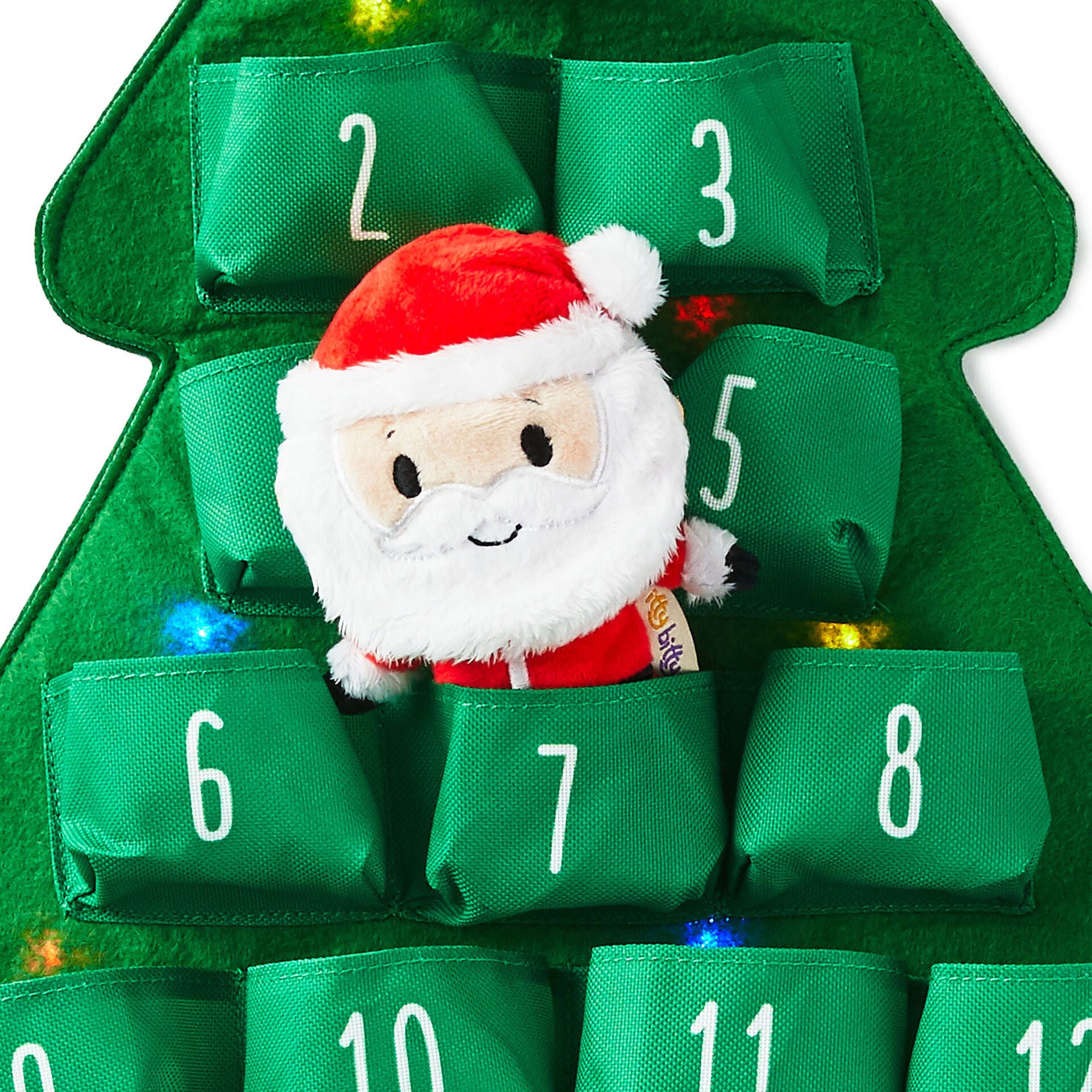 itty bittys® Santa Plush and Musical Christmas Countdown Calendar With