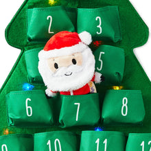 Load image into Gallery viewer, itty bittys® Santa Plush and Musical Christmas Countdown Calendar With Light
