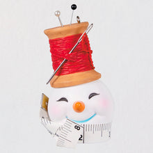 Load image into Gallery viewer, Sew Cheery Snowman Ornament
