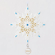 Load image into Gallery viewer, Snowflake 2022 Porcelain Ornament

