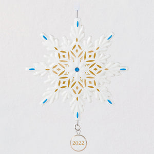 Snowflake 2022 Porcelain Ornament