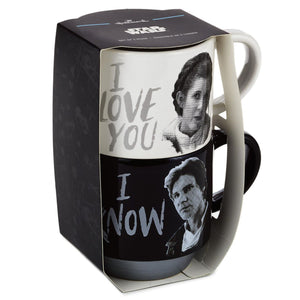 Star Wars™ Han Solo™ and Princess Leia™ Love You Stacking Mugs, Set of 2