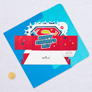 DC Comics™ Superman™ Our Hero Musical 3D Pop-Up Father's Day Card With Light