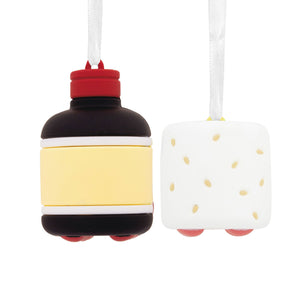Better Together Sushi and Soy Sauce Magnetic Hallmark Ornaments, Set of 2