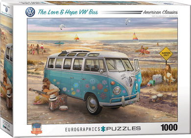 The Love & Hope VW Bus - 1000 Piece Puzzle by EuroGraphics - Hallmark Timmins