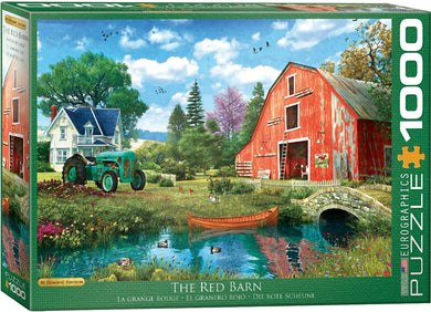 The Red Barn - 1000 Piece Puzzle by EuroGraphics - Hallmark Timmins