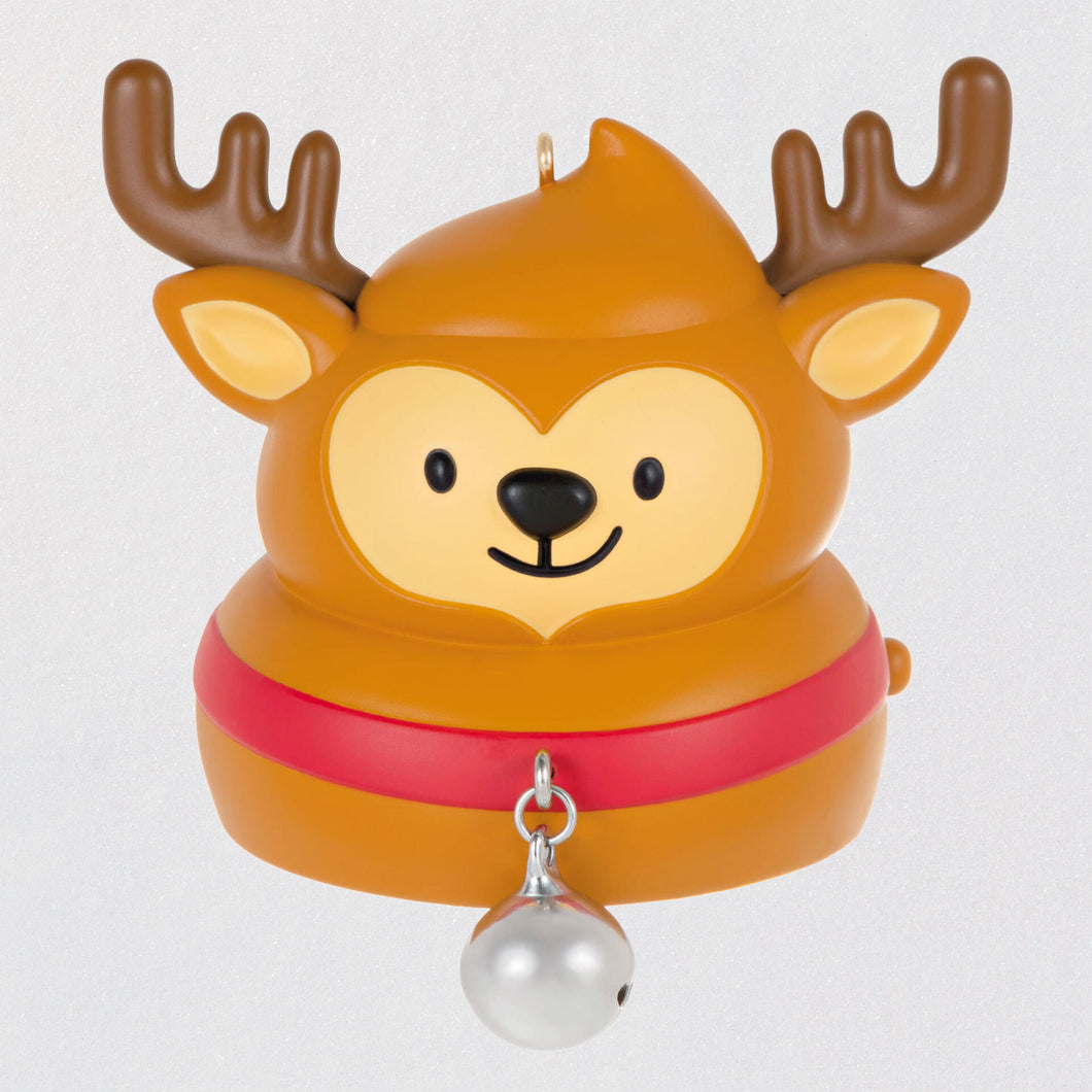 Up On the Housetop Reindeer Poo Musical Ornament With Sound Effects