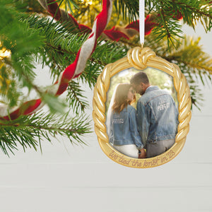 We Tied the Knot! 2023 Metal Photo Frame Ornament