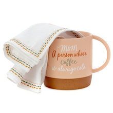 Load image into Gallery viewer, What a Mom Wants Tea Towel and Mug Gift Set
