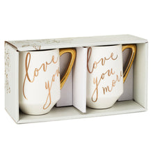 Load image into Gallery viewer, Love You and Love You More Mugs, Set of 2

