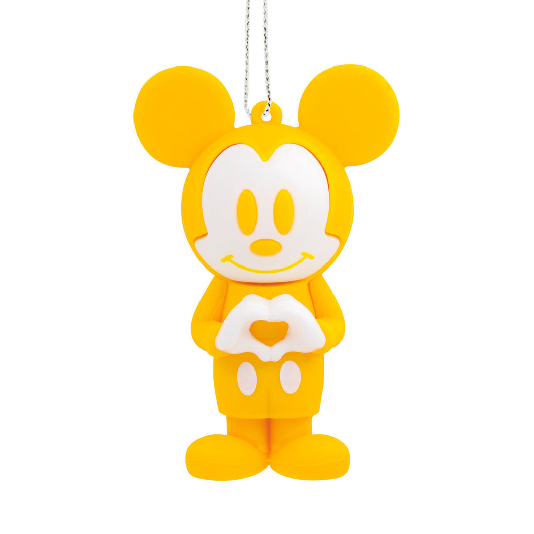 Disney Mickey Mouse Heart Hallmark Ornament, Yellow
