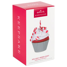 Load image into Gallery viewer, Christmas Cupcakes Holiday Merry-Mint Ornament
