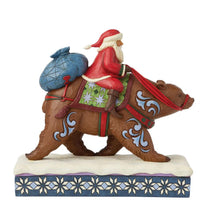 Load image into Gallery viewer, Santa Riding Brown Bear
