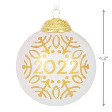 Load image into Gallery viewer, Christmas Commemorative 2022 Glass Ball Ornament
