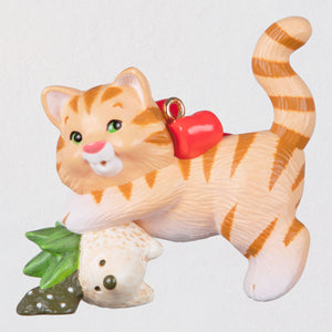 Mischievous Kittens Tabby Ornament