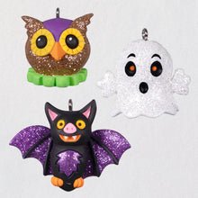 Load image into Gallery viewer, Mini Vintage Halloween Cuties Ornaments, Set of 3
