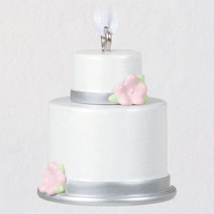 Mini Cute Lil' Cake Metal Ornament, 1"
