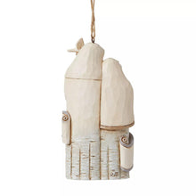 Load image into Gallery viewer, White Woodland Holy Family Ornament
