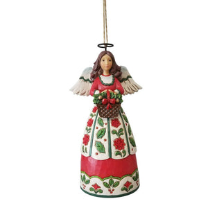 Christmas Floral Angel Ornament