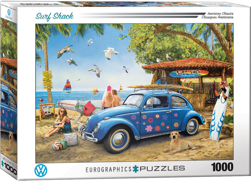 VW Beetle Surf Shack - 1000 Piece Puzzle by EuroGraphics