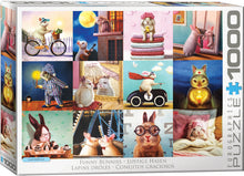 Load image into Gallery viewer, Funny Bunnies - 1000 Peice Puzzle by EuroGraphics
